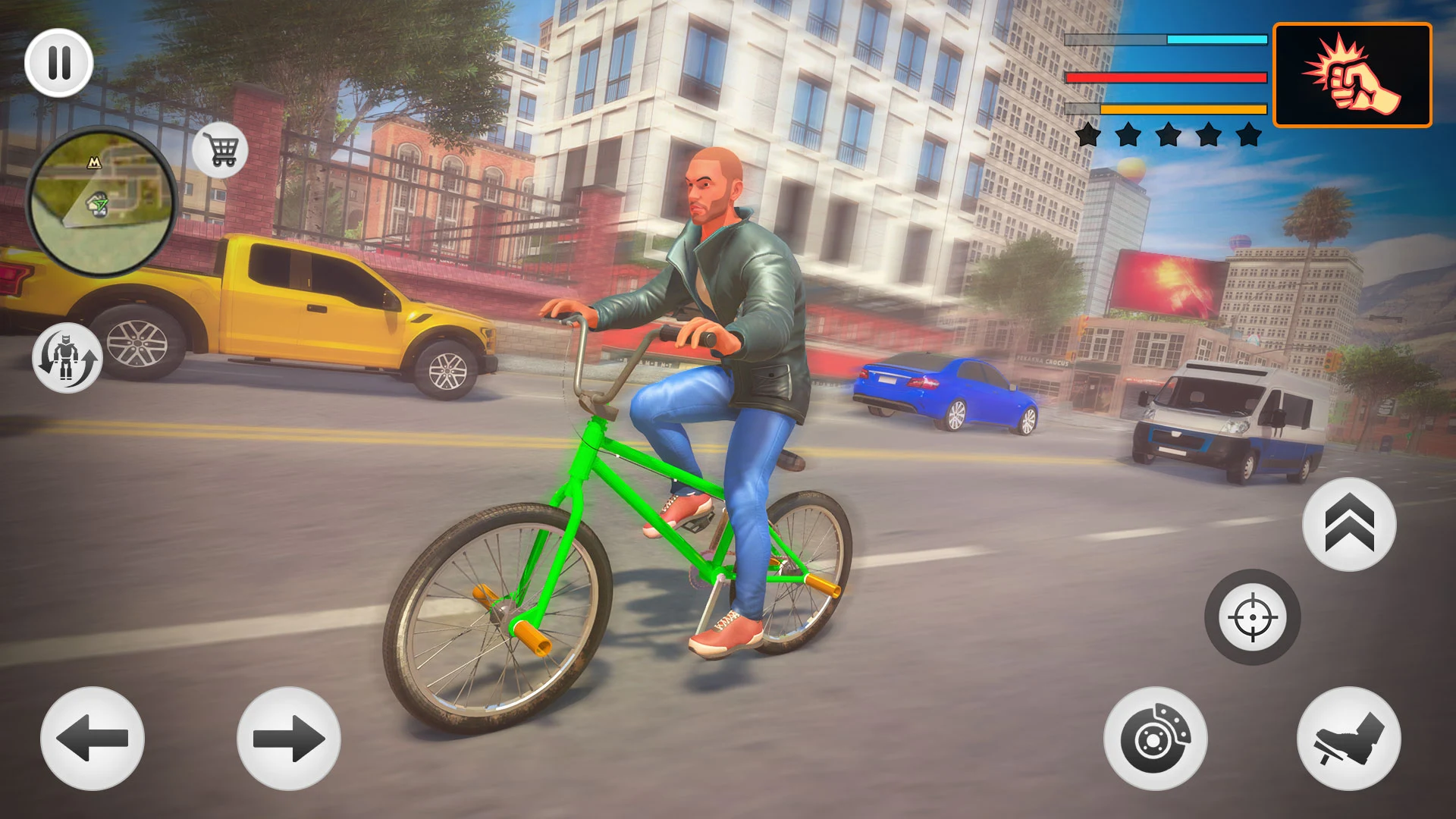 Green Monster Hero City Battle screenshot